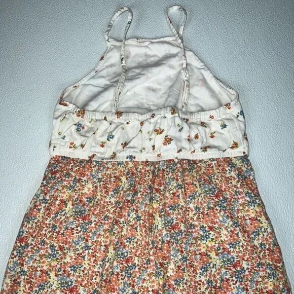 American Eagle White Orange Floral High Neck Mini Dress Size XS NWOT - Picture 9 of 10